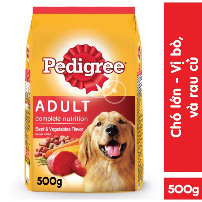 Thức ăn cho chó pedigree 500g vị bò