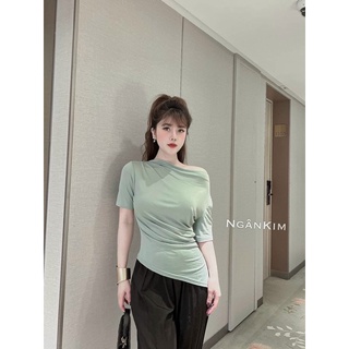 ÁO CỘC THUN LẠNH LỆCH VAI SIÊU MÁT