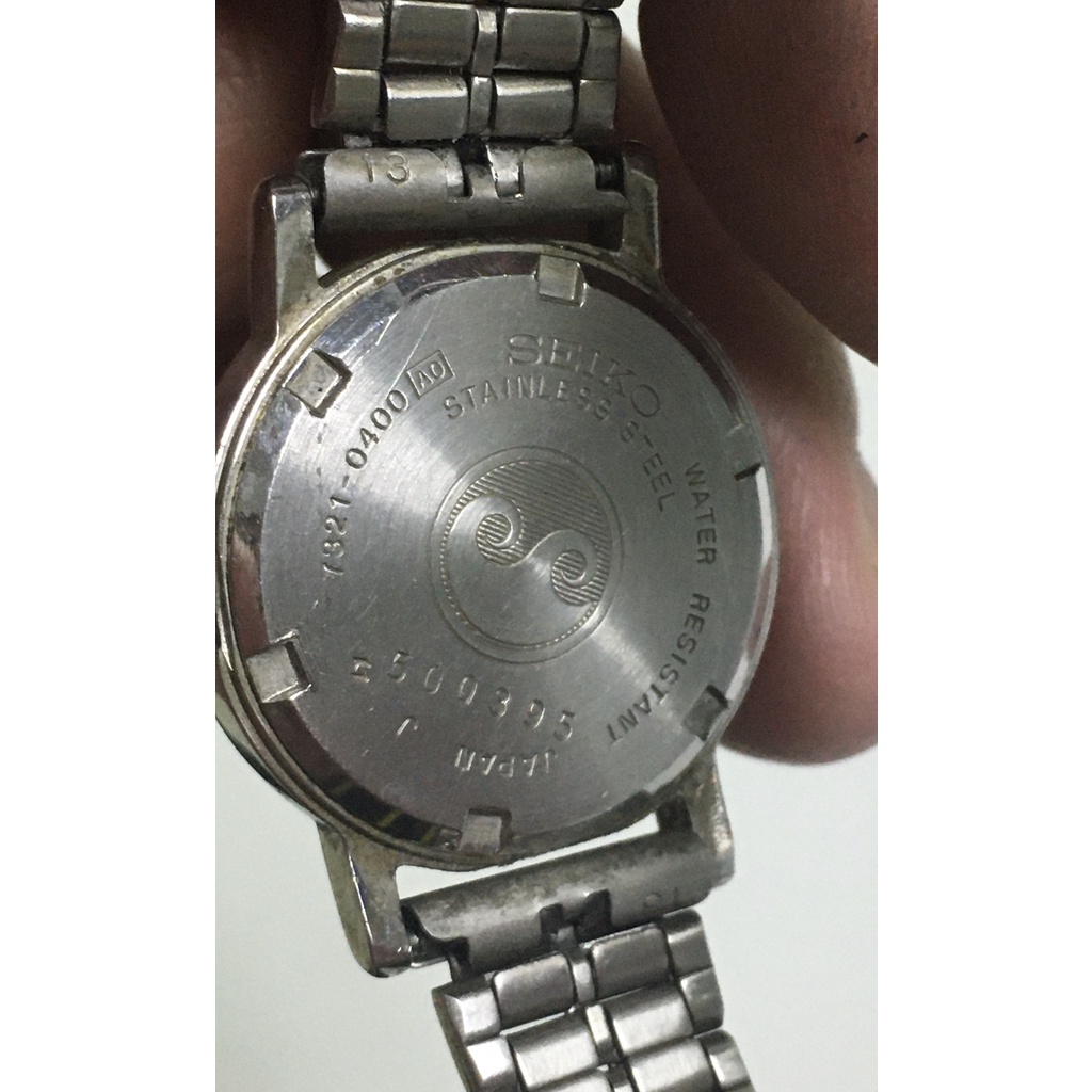 Đồng hồ nữ nhỏ hiệu seiko mặt vàng chanh