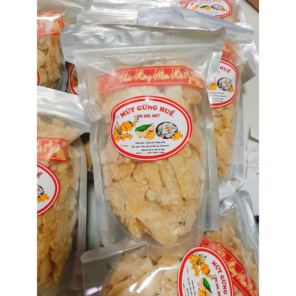 500gr Mứt gừng Huế Chính Gốc (1gói)