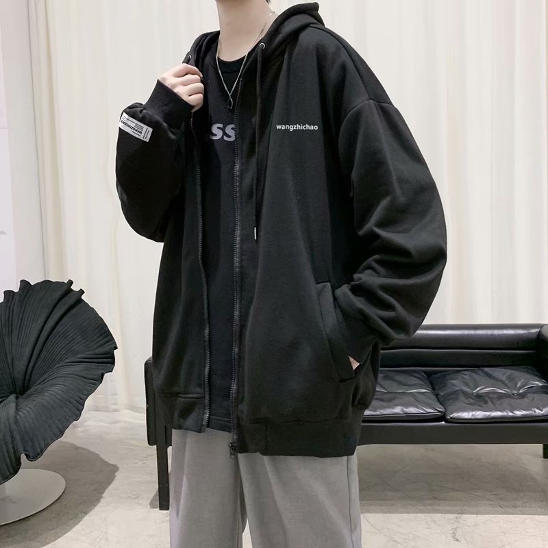 Áo Hoodie Trơn Dáng Rộng Thời Trang Trẻ Trung Cho Nam