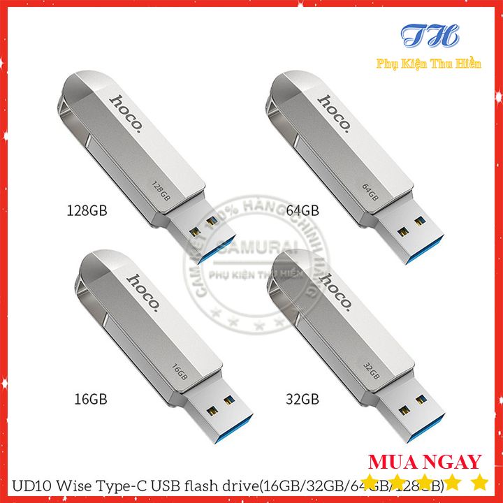 Thiết Bị Lưu Trữ USB Hai Đầu (USB+ Type-C) Hoco UD10 loại 3.0 16/32/64GB Tốc Độ Ổn Định - Chính Hãng - Bảo Hành 5 Năm