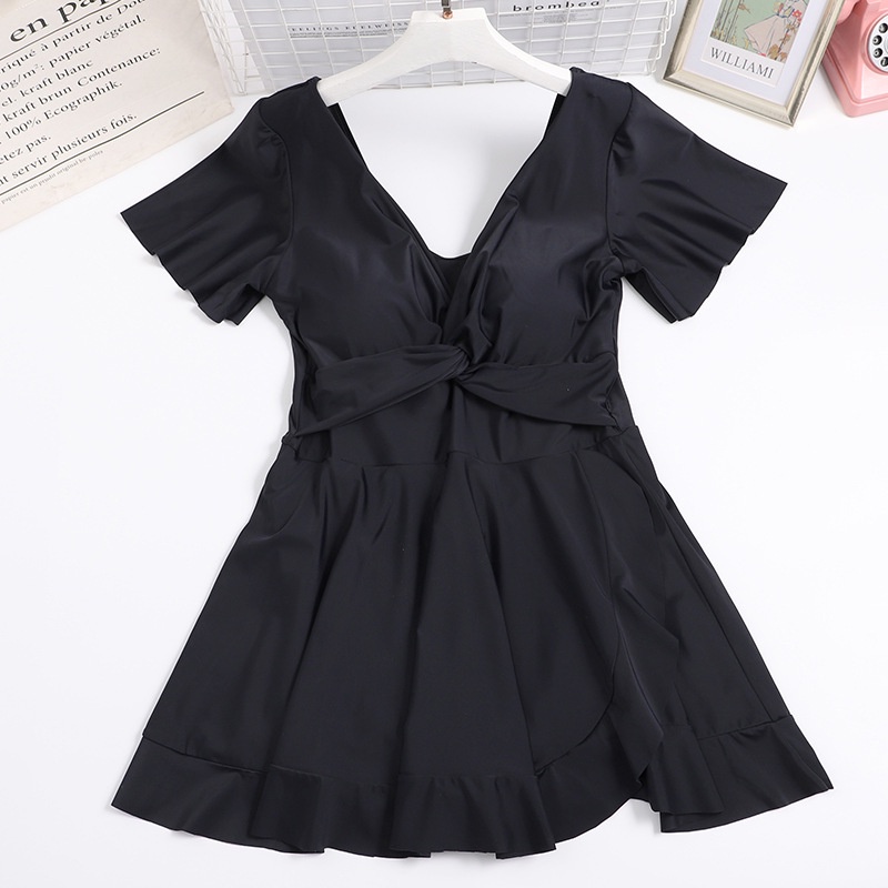 Đồ Bơi Một Mảnh Màu Đen Có Size Lớn 55-85kg Thời Trang Dành Cho Nữ