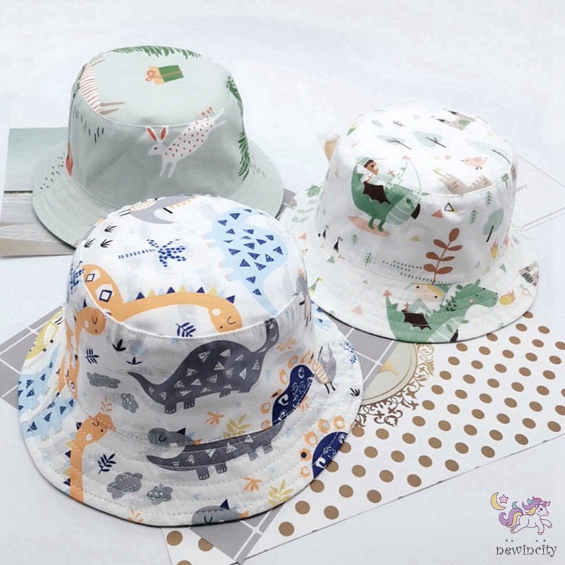 Mũ bucket họa tiết hoạt hình xinh xắn cho bé