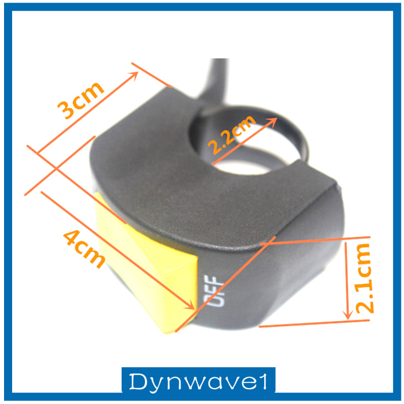 [DYNWAVE1]Motorcycle ATV Bike 7/8 Handlebar Headlight LED Spot Light Lamp Kill Switch