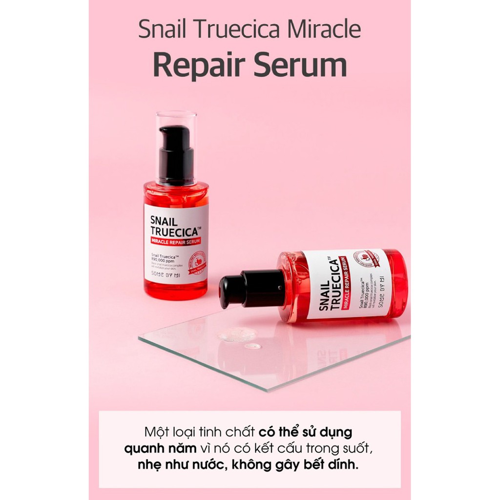 Bộ Sản Phẩm Hỗ Trợ Phục Hồi Da Chiết Xuất Ốc Sên Some By Mi Snail Truecica Miracle Repair Starter Kit-Edition (4 Món)