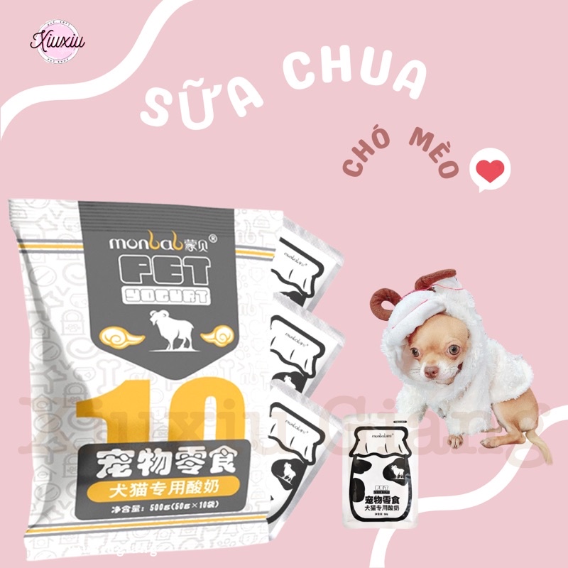 Sữa Chua Uống Cho Chó Mèo, Tăng Cường Miễn Dịch, Tốt Cho Hệ Tiêu Hoá - Xiuxiu Giang