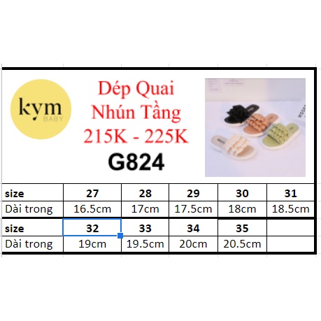 Dép Quai nhún tầng cho bé G824