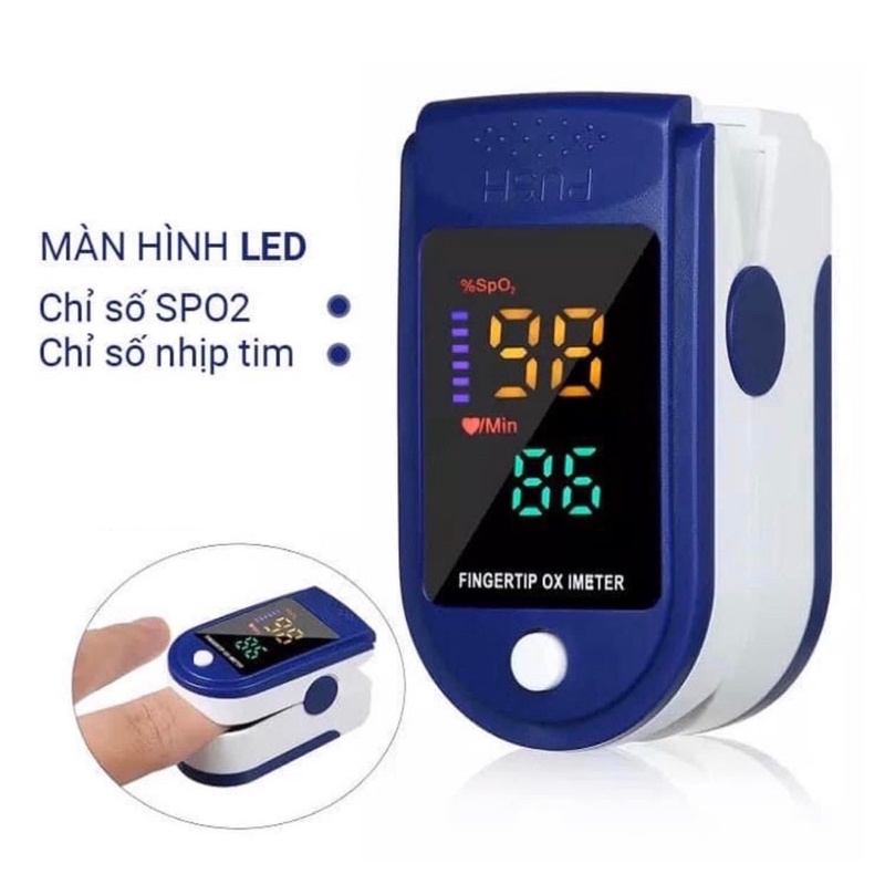 GIÁ SỈ Máy đo SPO2, Máy đo nồng độ oxy trong máu và đo nhịp tim cầm tay thumbnail