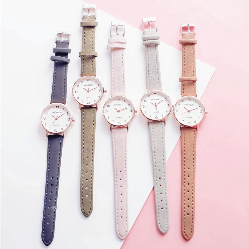 Women Leather Watch / Casual Quartz Wrist Band Watches Gifts