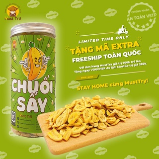 Chuối Sấy Giòn Đà Lạt 300g/hộp Must TrY - Tinh Hoa Ẩm Thực Việt