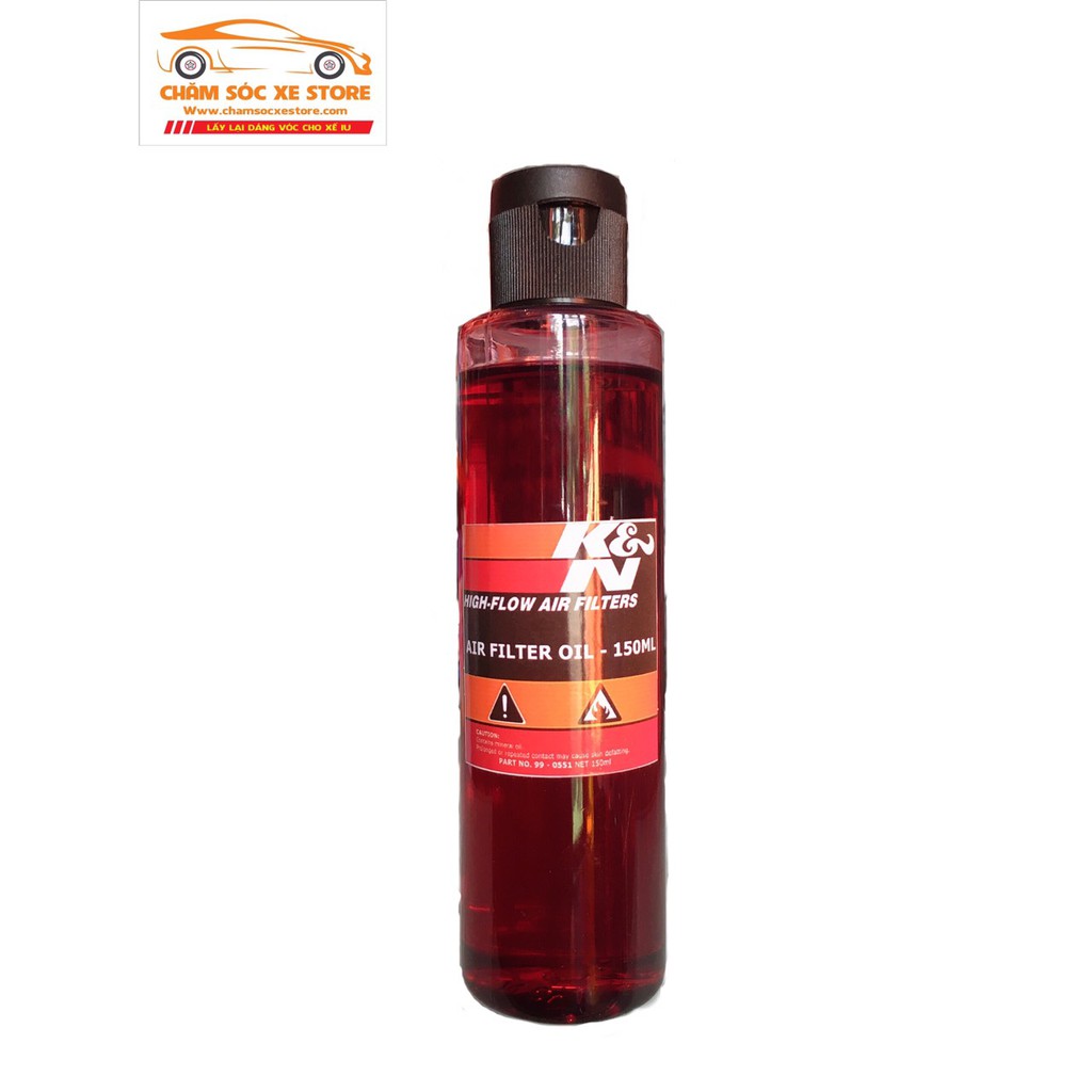 DẦU DƯỠNG LỌC GIÓ CAO CẤP K&N AIR FILTER OIL 150ML chamsocxestore