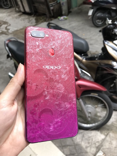 Dán decan mặt sau oppo F9 cắt sẵn