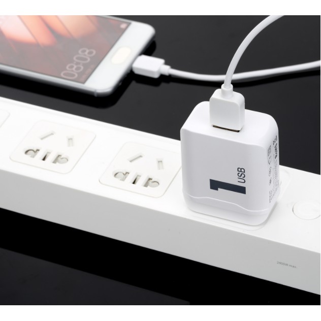 Cốc Sạc Nhanh Quick Charge 3.0 Rock T12 - 1 cổng USB