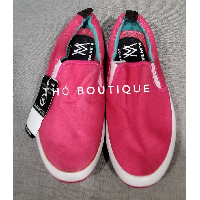Giày bệt thể thao ALAN WALKER vải hồng sen size 36-37