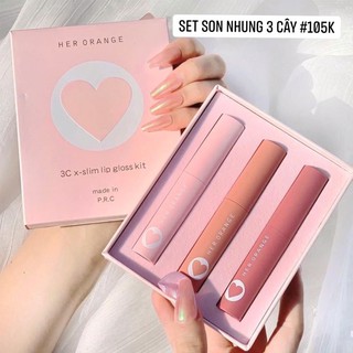 set son nhung 3 cây