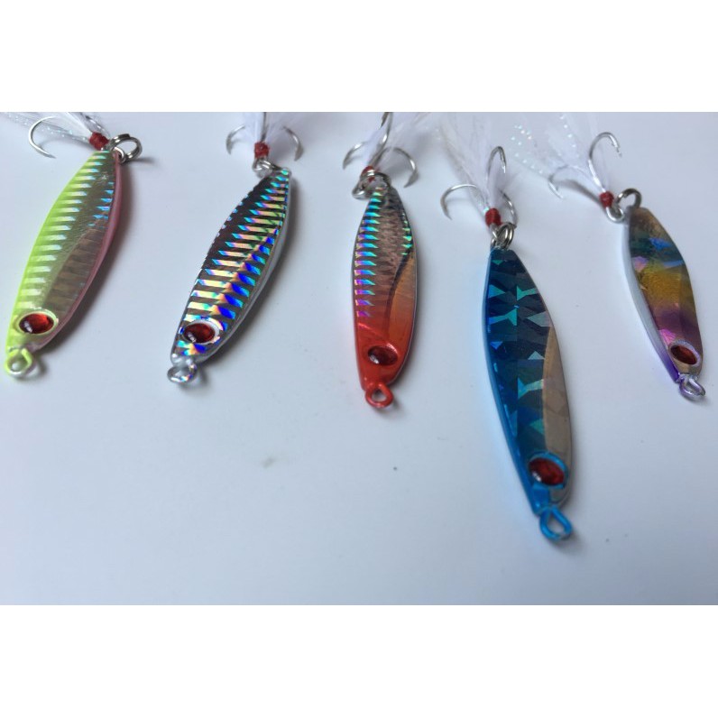 Mồi giả câu cá 10g 14g 21g bằng kim loại 5 màu