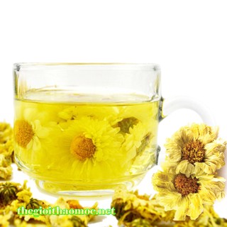 Trà hoa cúc Hàm Hương sấy khô tự nhiên cao cấp, nguyên bông chất lượng cao không lẫn cành cuống - 100gram