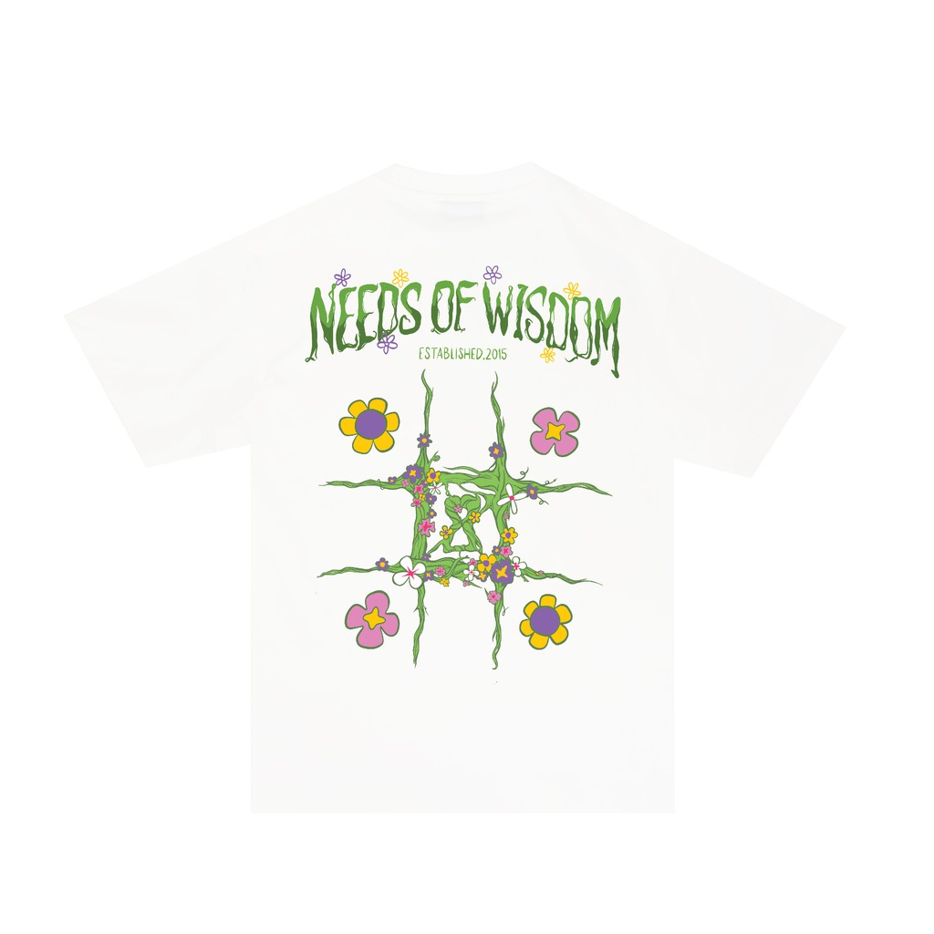 Áo thun NEEDS OF WISDOM Floral Tic-Tac-Toe Tee