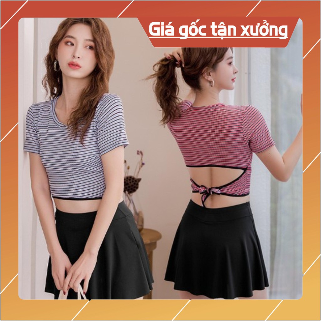 Bộ đồ bơi bikini nữ 2 mảnh chân váy áo croptop kiểu dáng khỏe khoắn 2020 | BigBuy360 - bigbuy360.vn