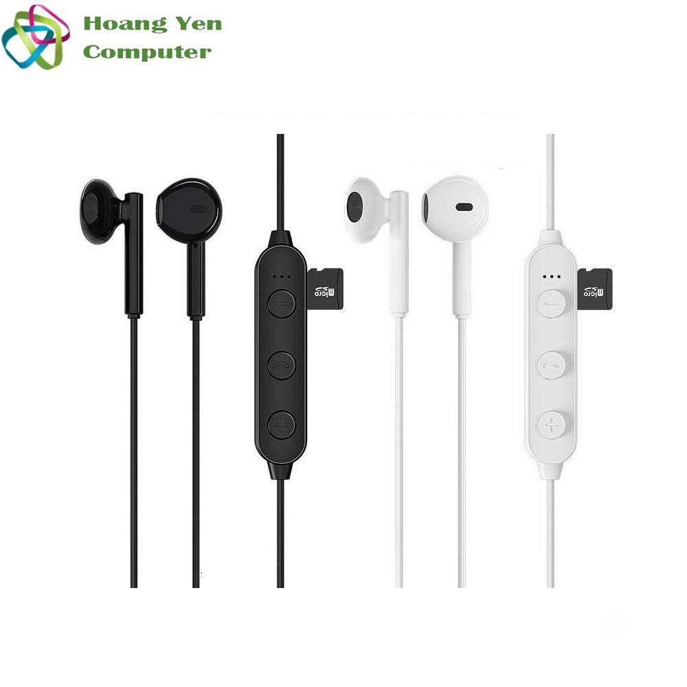 Tai Nghe Bluetooth Hoco EV-3 Hổ Trợ Khe Gắn Thẻ Nhớ, Kiểu Dáng Earpod - BH 1 Năm  - chuyensiphukien1