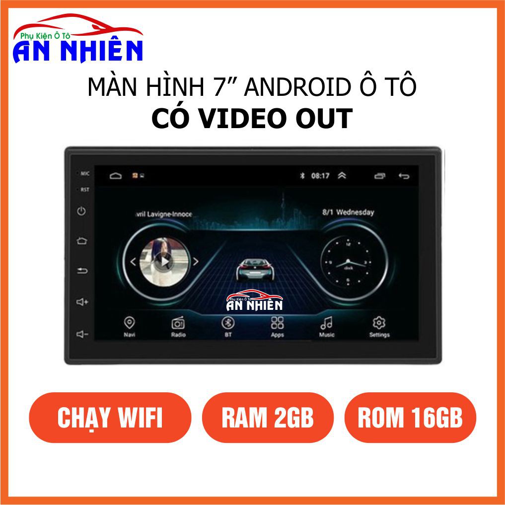 Đầu DVD Android RAM 2G (Có Video Out - AV Out) Ra Màn Hình Gối, Màn Hình Tivi Gắn Trần Ô Tô, Xe Khách, Xe Tải