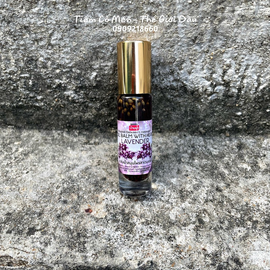 Dầu Lăn Lavender Banna Oil Balm With Herb Lavender - Nội Địa Thái Lan - Chăm Sóc Sức Khỏe