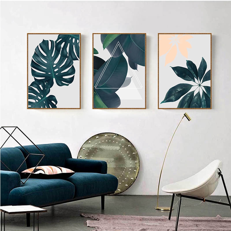 Tranh Treo Tường Trang Trí Nội Thất Hình Hoa Lá