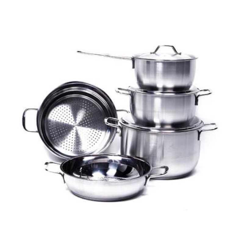 bộ nồi five 5 món vùng inox