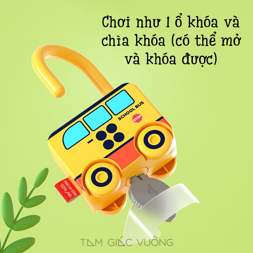 Đồ Chơi Trẻ Em Ô Tô Kiêm Ổ Chìa Khóa Bằng Nhựa ABS