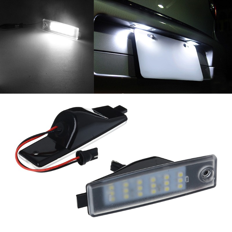 Set 2 đèn LED gắn biển số xe ô tô Toyota hiace 05-11 rav 4 vanguard