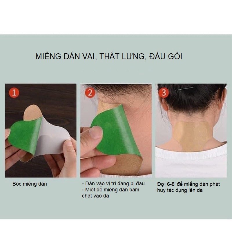 Hộp 12 Mếng Dán Vai, Cổ Gáy, Lưng Thải Độc