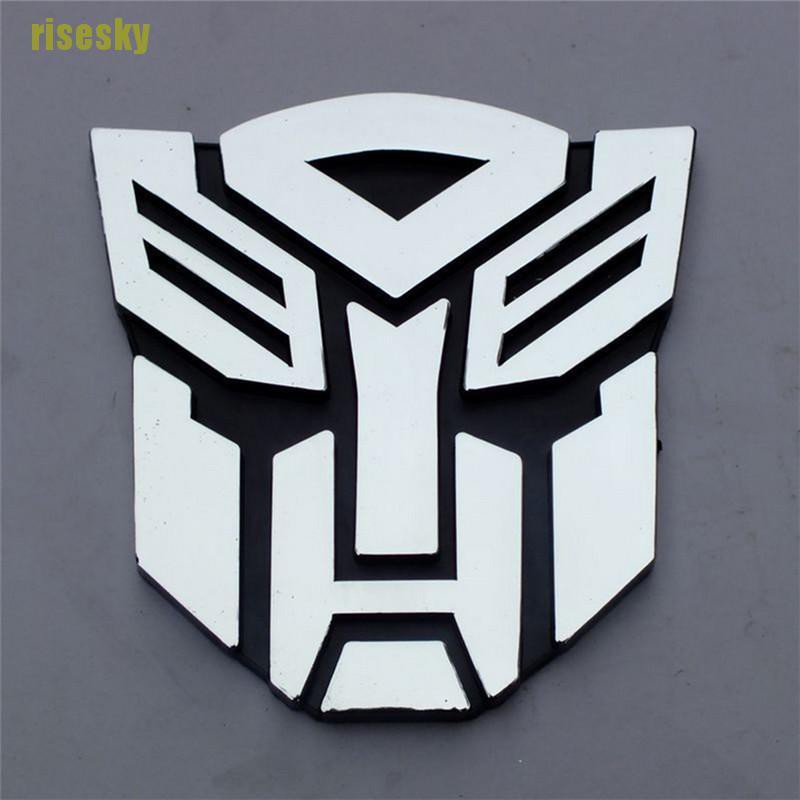 Logo Transformers 3D Dán Trang Trí Xe Hơi Đẹp Mắt