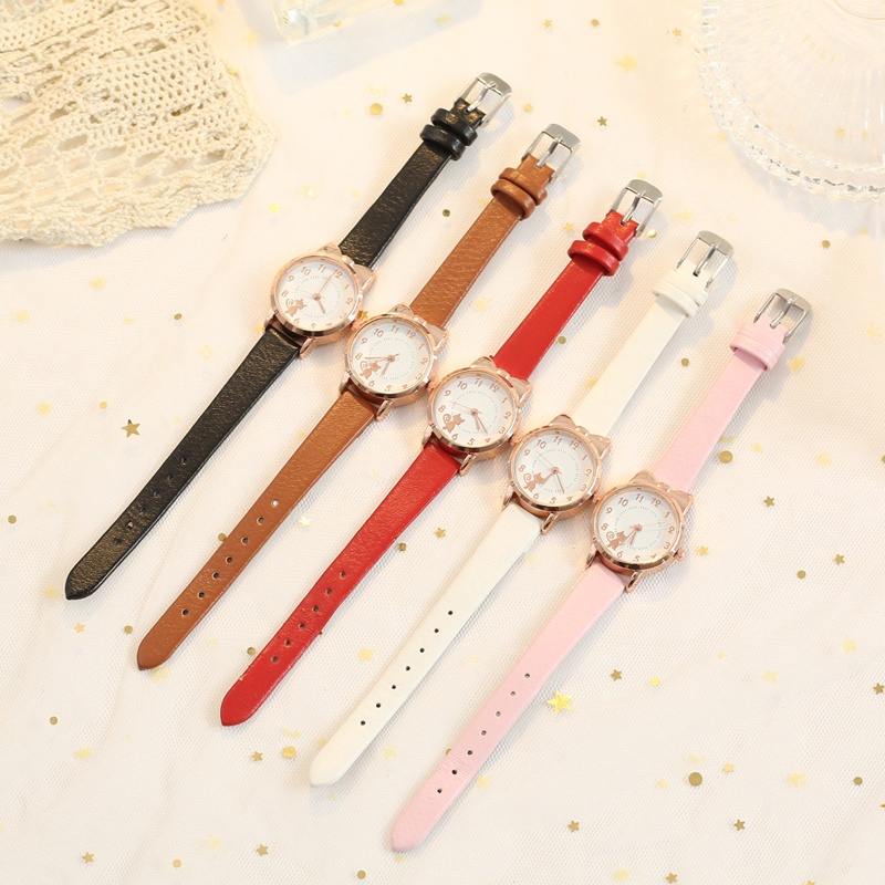 Đồng Hồ Quartz Trang Trí Hình Mèo Hoạt Hình 2022