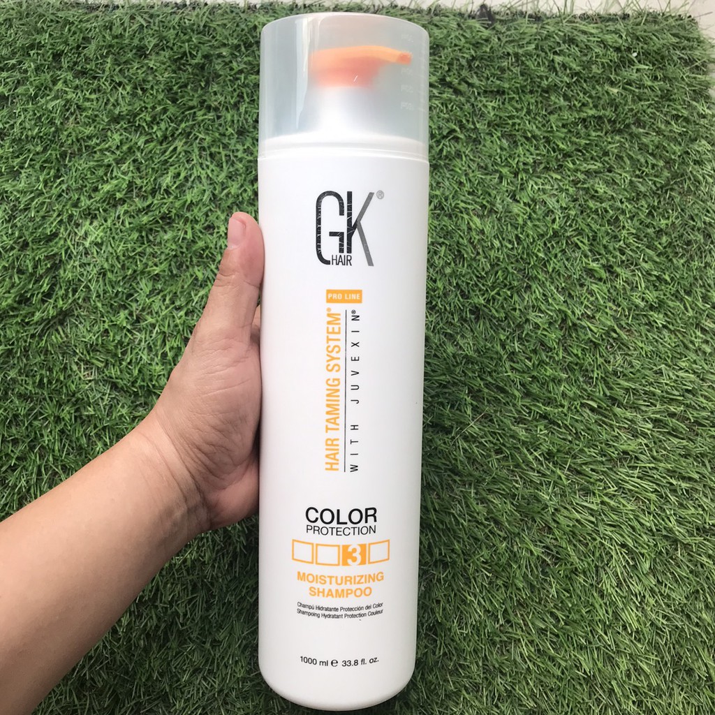 Dầu gội xả dưỡng ẩm, làm mượt màu Moisturizing Color GK Hair 1000mlx2