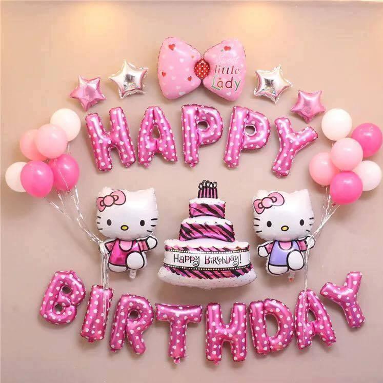 Set bóng chữ HAPPY BIRTHDAY -  Trang  trí sự kiện