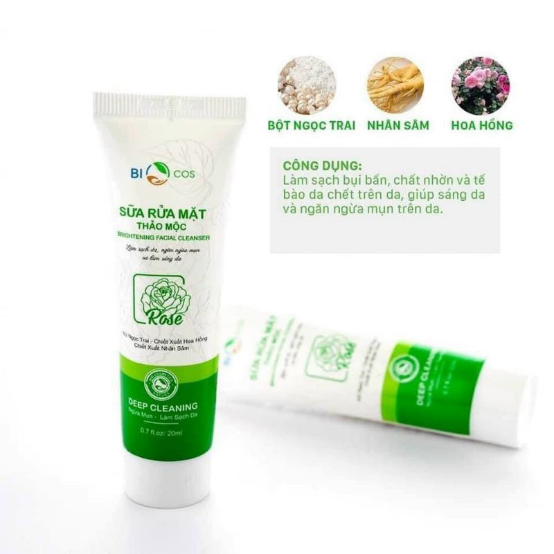 sữa rửa mặt biocos