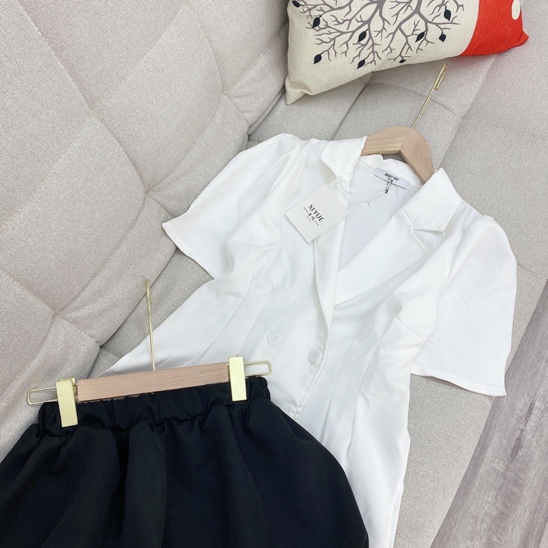 Set Bộ Vest Đùi Mix Chân Váy Cá Tính | BigBuy360 - bigbuy360.vn