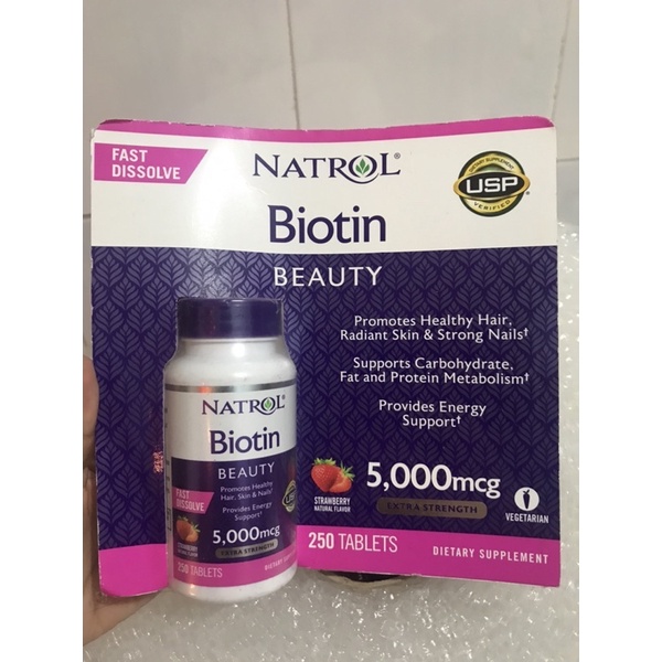 viên ngậm NATROL BIOTIN BEAUTY