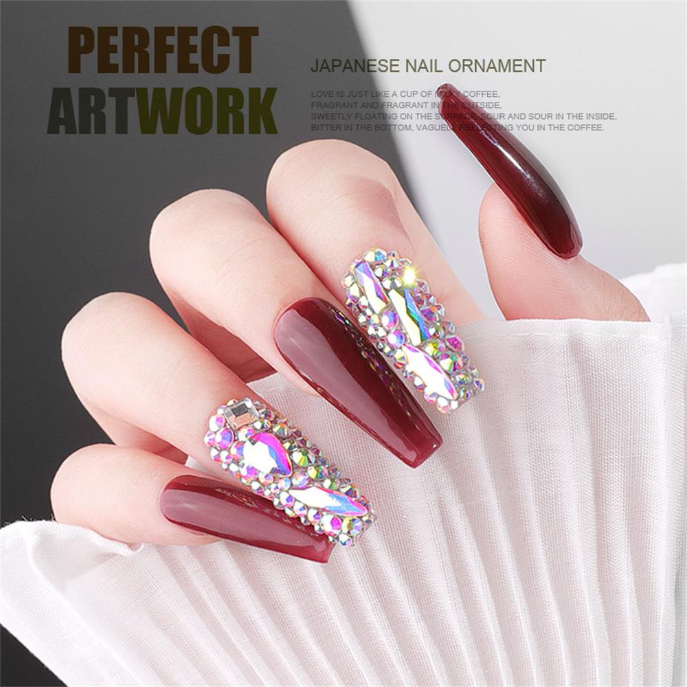Móng Tay Giả Thời Trang Cho Nữ|Hộp Vỏ Sò/Hoa Kim Loại 3D Nhiều Màu Đính Móng Tay Nghệ Thuật
