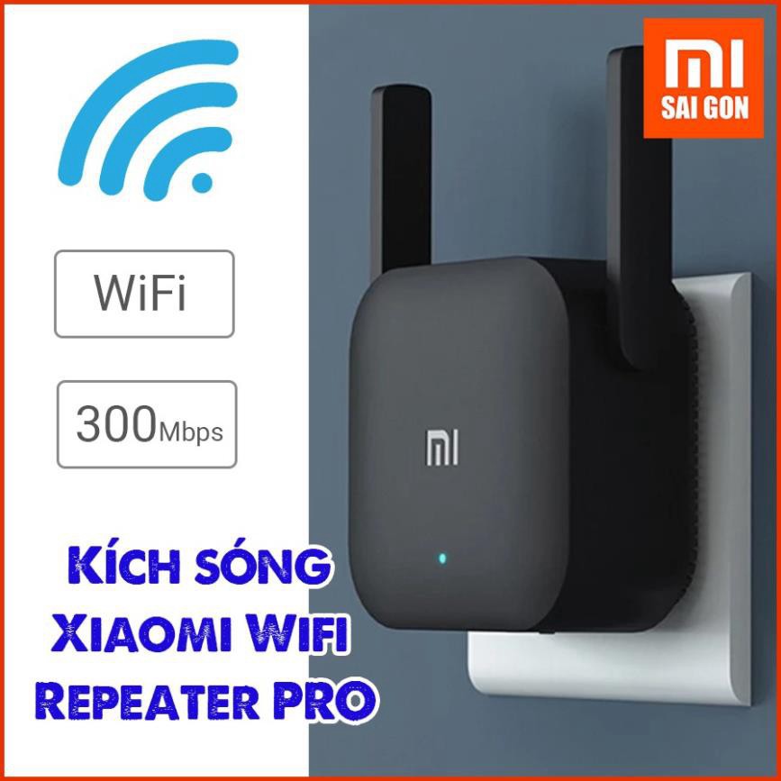 Kích sóng Wifi Xiaomi Repeater PRO băng thông 300 Mbps