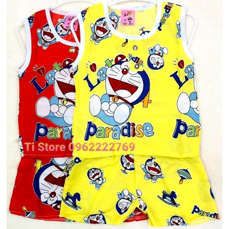 5-17kg Đồ Bộ Tôn Ba Lỗ Cực Mát Doraemon/Chú Chuột Cho Bé Trai.