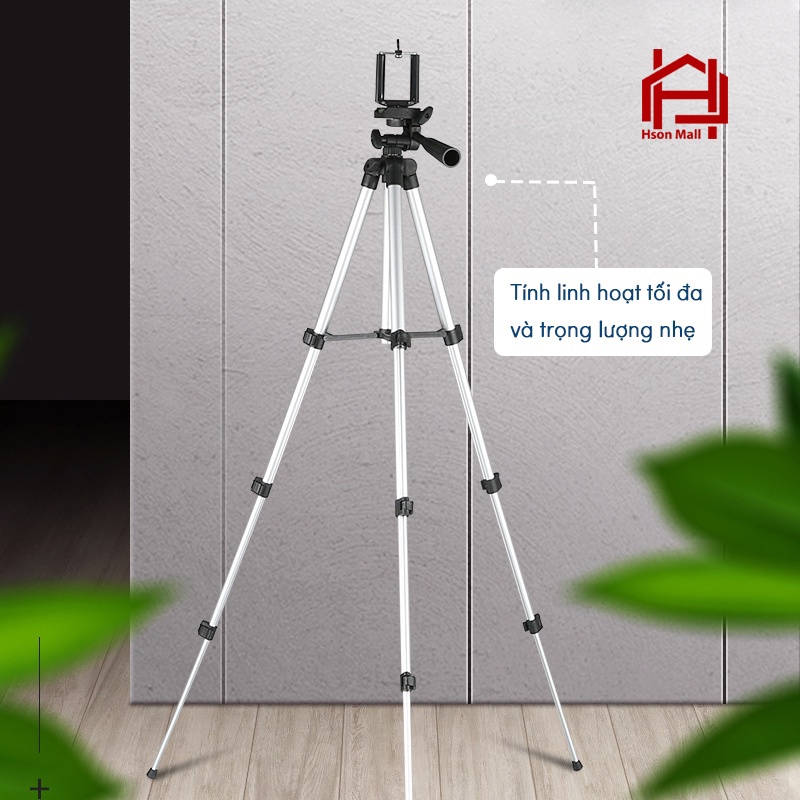 Gậy chụp ảnh 3 chân TRIPOD CAO CẤP, giá đỡ HSON quay phim, chụp ảnh, livestream tự sướng M3110 - M3120