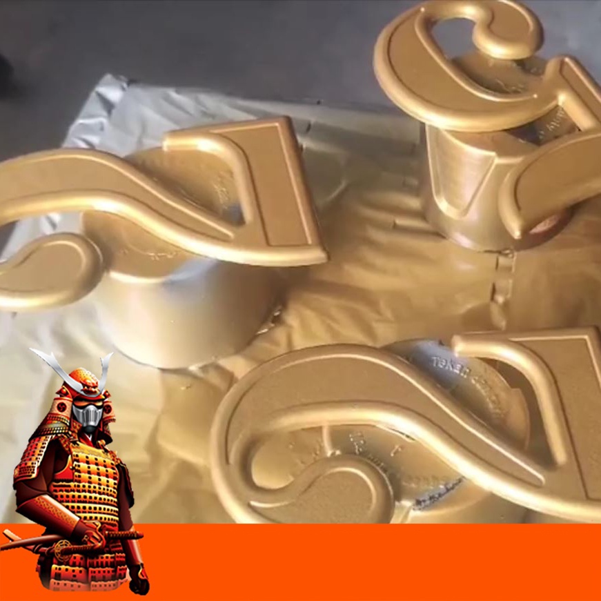 Sơn Samurai màu vàng đồng H235 chính hãng, sơn xịt dàn áo xe máy chống nứt nẻ, kháng xăng