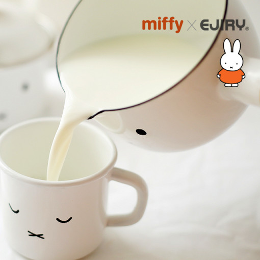 ♡K-kitchen♡ Nồi sữa tráng men ejiri x miffy 12cm / 0.8l