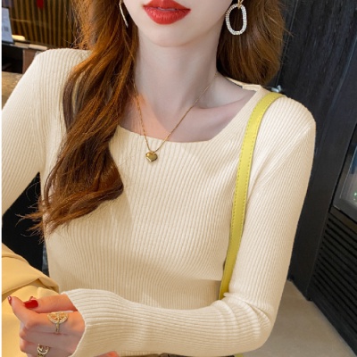 Áo sweater dệt kim thiết kế chéo dưới | BigBuy360 - bigbuy360.vn