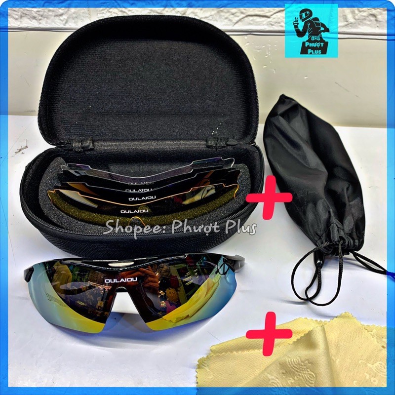 Kính Đi Phượt OULAIOU 5 Trong 1 - Chống nắng, tia uv, đi đêm, đi ngày | BigBuy360 - bigbuy360.vn
