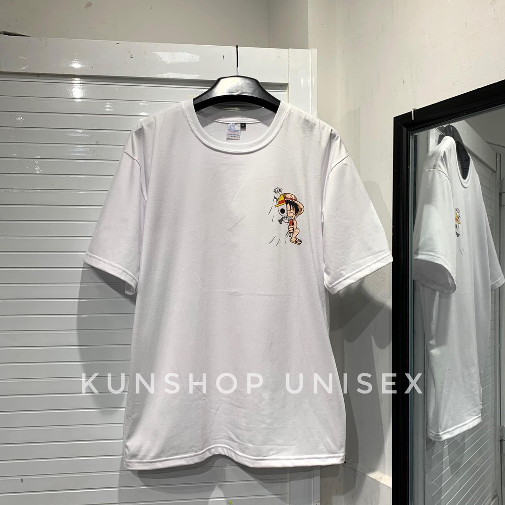 [Mã SKAMCLU7 giảm 10% Tối Đa 50K đơn 0Đ] Áo thun LUFFY MŨ RƠM V2 3 màu Kun shop | BigBuy360 - bigbuy360.vn