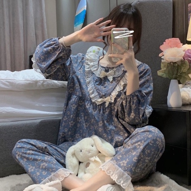 Bộ đồ ngủ dài tay ngọt ngào dành cho nữ