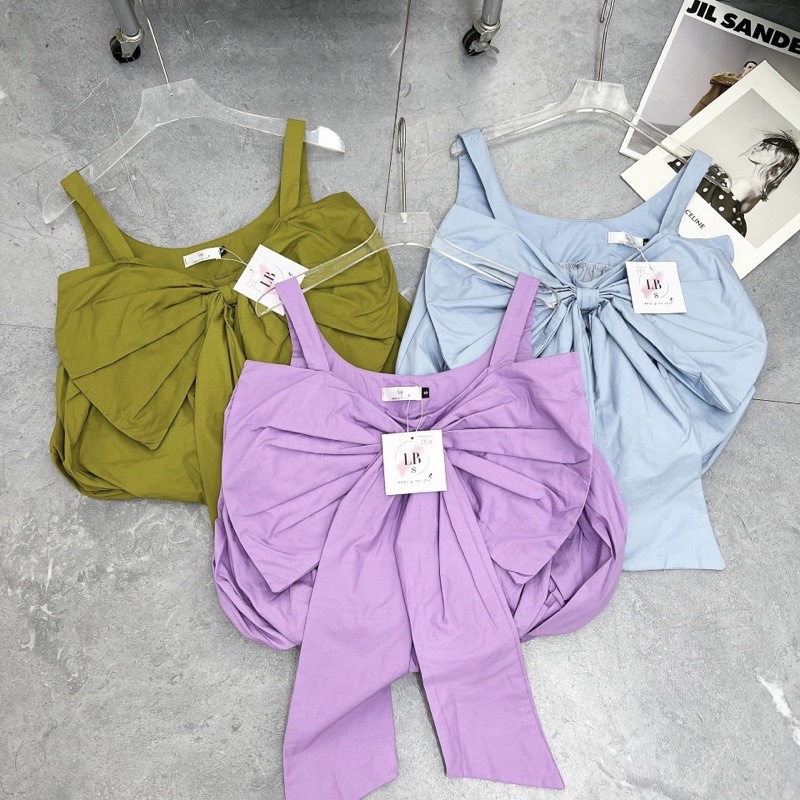 Áo Hai Dây Nơ Bầu Bé